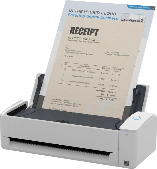 Skaner Ricoh ScanSnap iX1300, 600x600 DPI, Wi-Fi, ADF, i bardhë Skaner Ricoh ScanSnap iX1300, 600x600 DPI, Wi-Fi, ADF, i bardhë