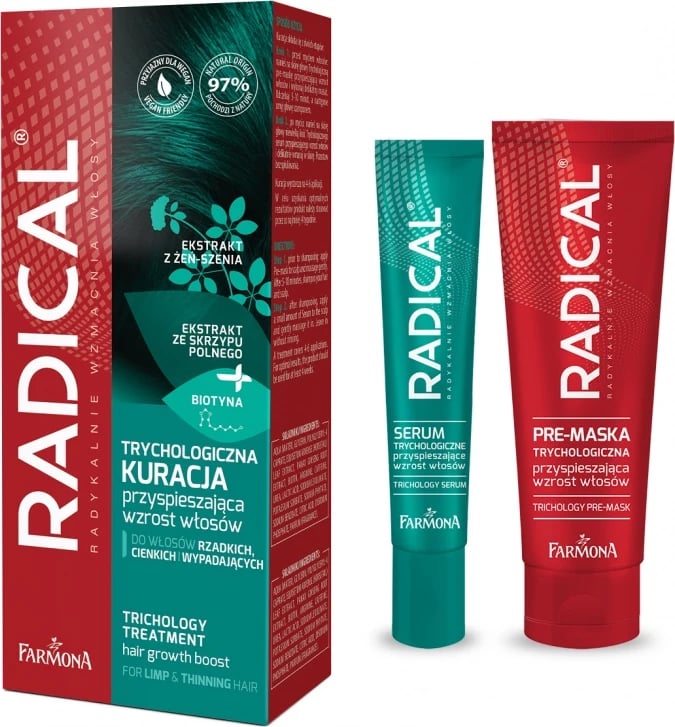 Trajtim për rritje të flokëve për femra Farmona Radical Trichological Treatment, 70ml