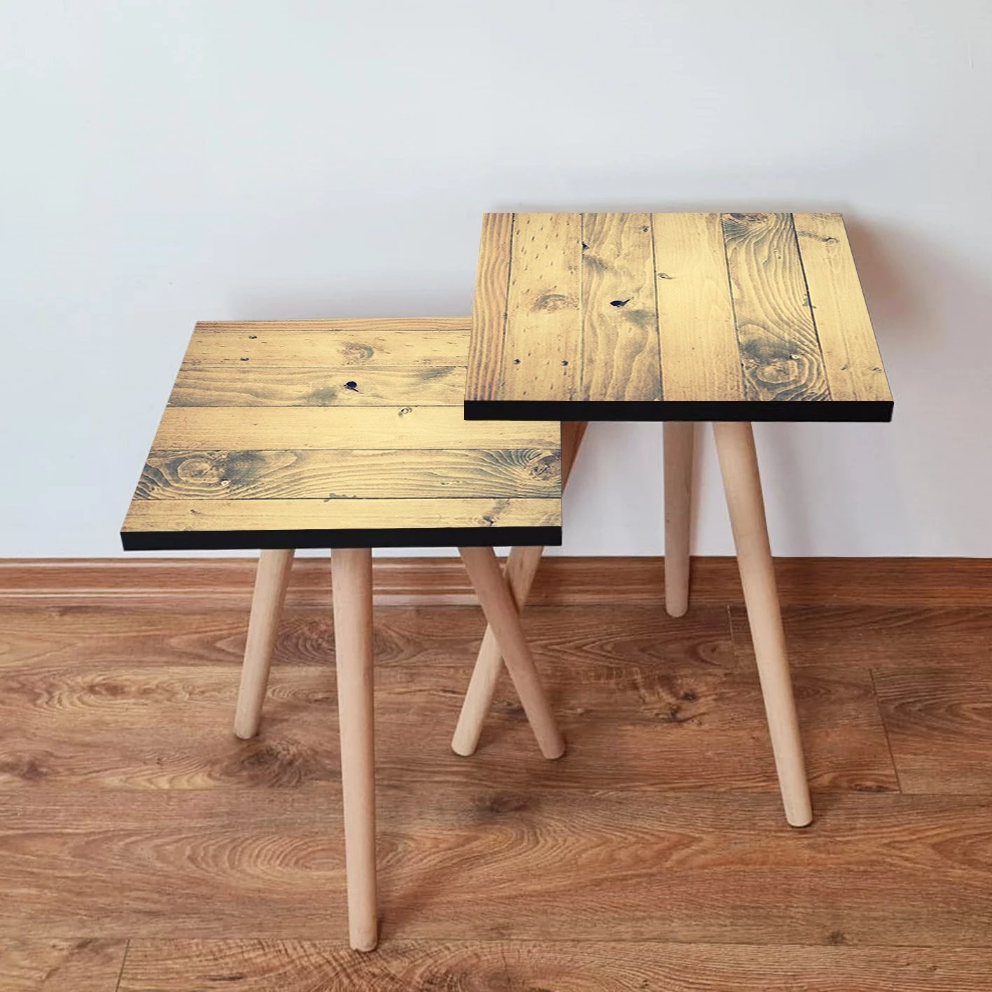 Set tavolina të vendosshme, 2 copë, Skye Decor, 2Shp352, ngjyrë bezhë