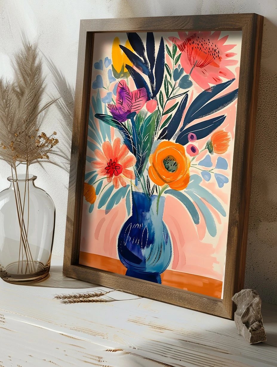 Pikturë dekorative me kornizë MDF, Wallity, GE219-L