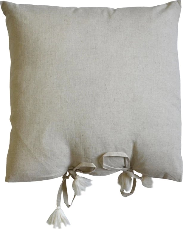 Jastëk dekorativ Ammos 1, pambuk, bezhë, 45x45cm