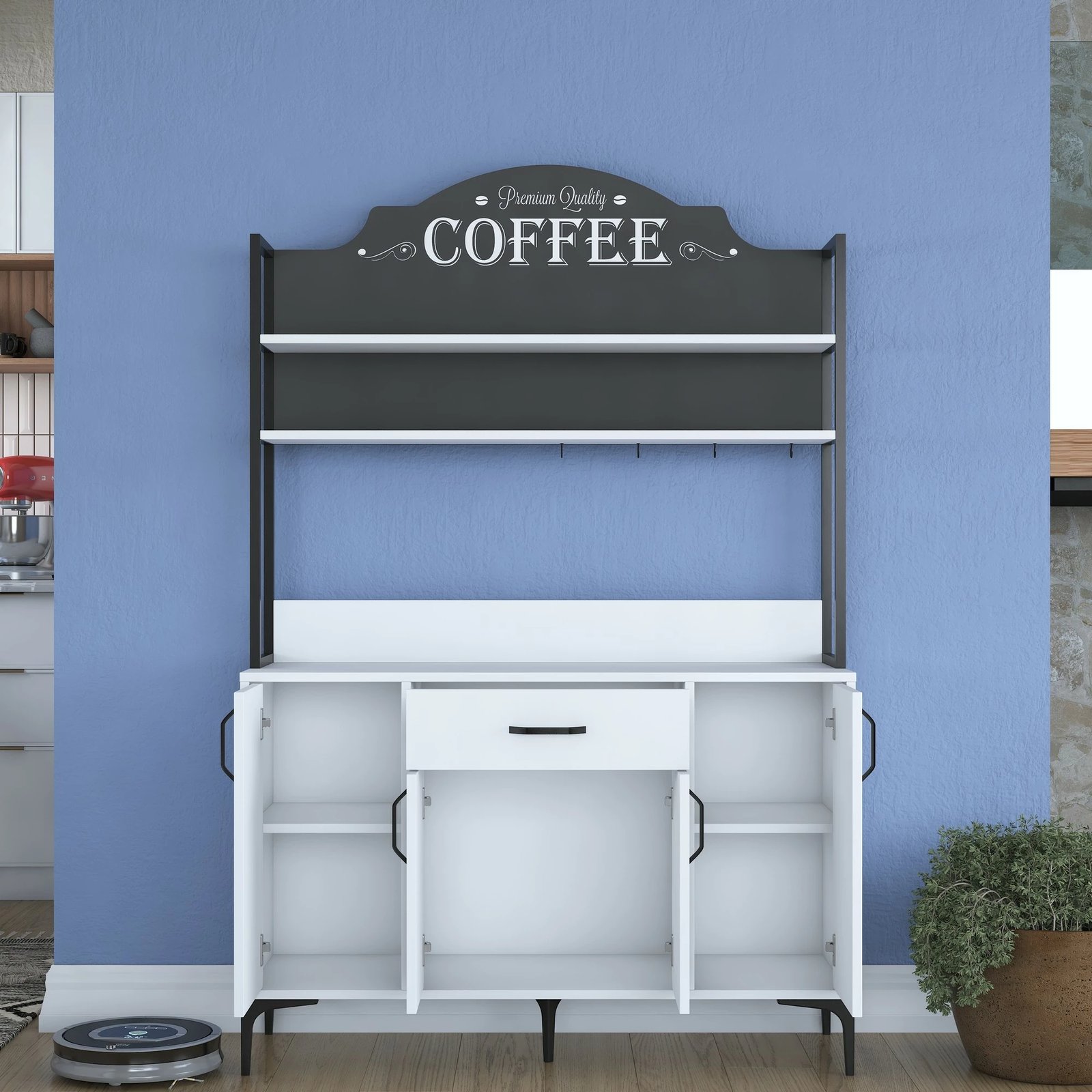 Dollap multifunksional, i bardhë, JE130 - 2987