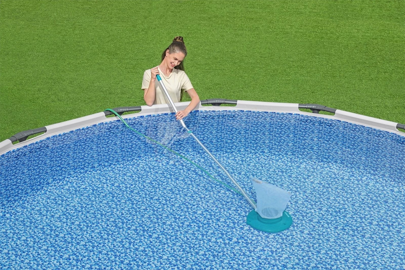 Fshesë pishine Bestway AquaSuction, për gjethe, Blu