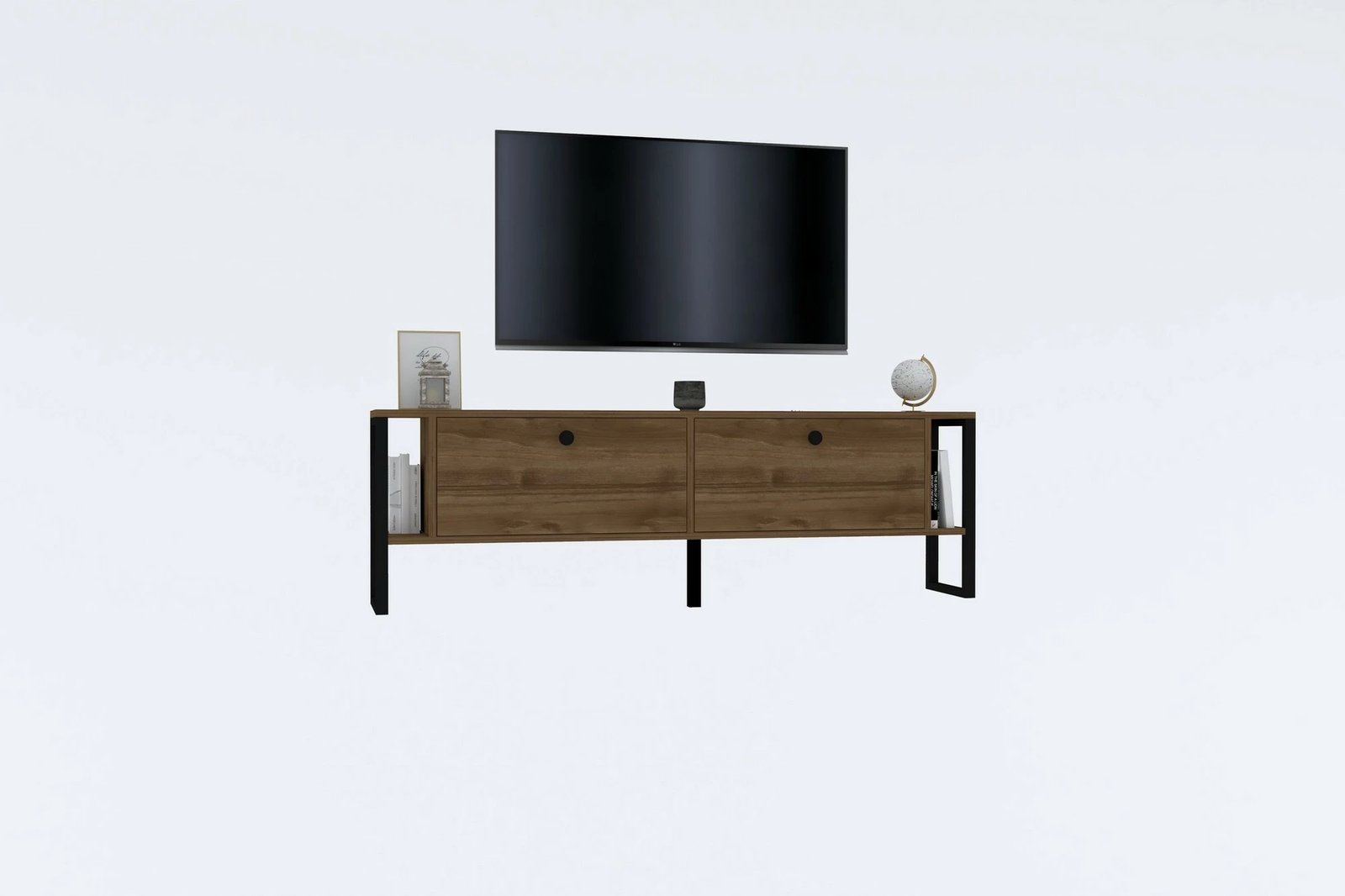 Komodë TV Hanah Home, ngjyrë ahu (walnut)