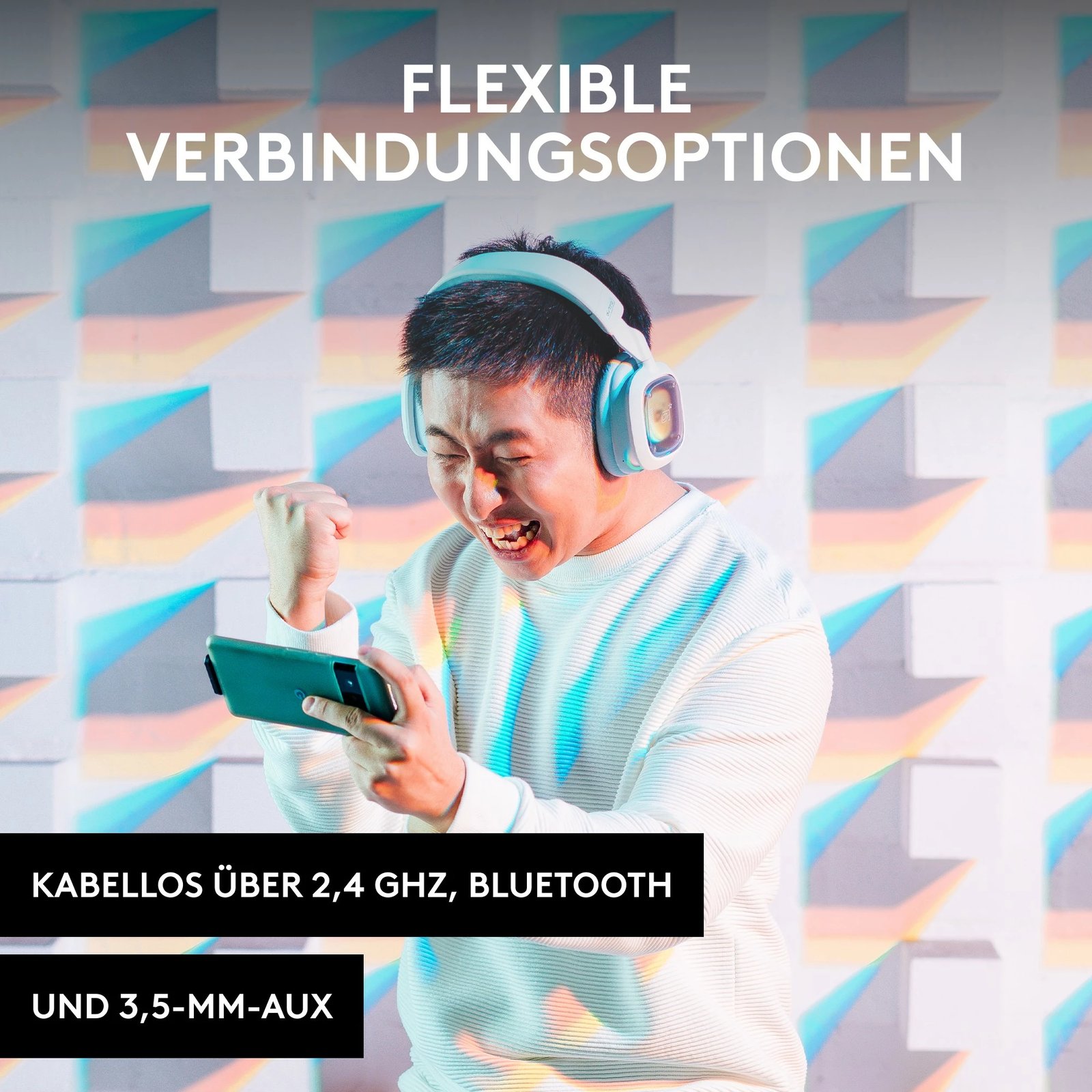 Kufje gaming ASTRO A30, Wired & Wireless, 20 - 20000 Hz, 342 g, e bardhë