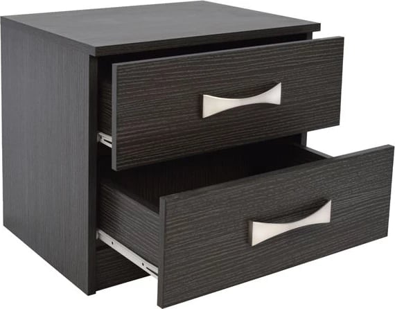 Komodinë me 2 sirtarë dhe doreza FH2235.01 Zebrano 48x40x42 Komodinë me 2 sirtarë dhe doreza FH2235.01 Zebrano 48x40x42