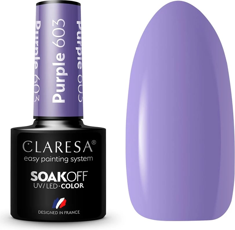 Llak për thonj Claresa Soak Off UV/LED Hybrid 603 purple 5g