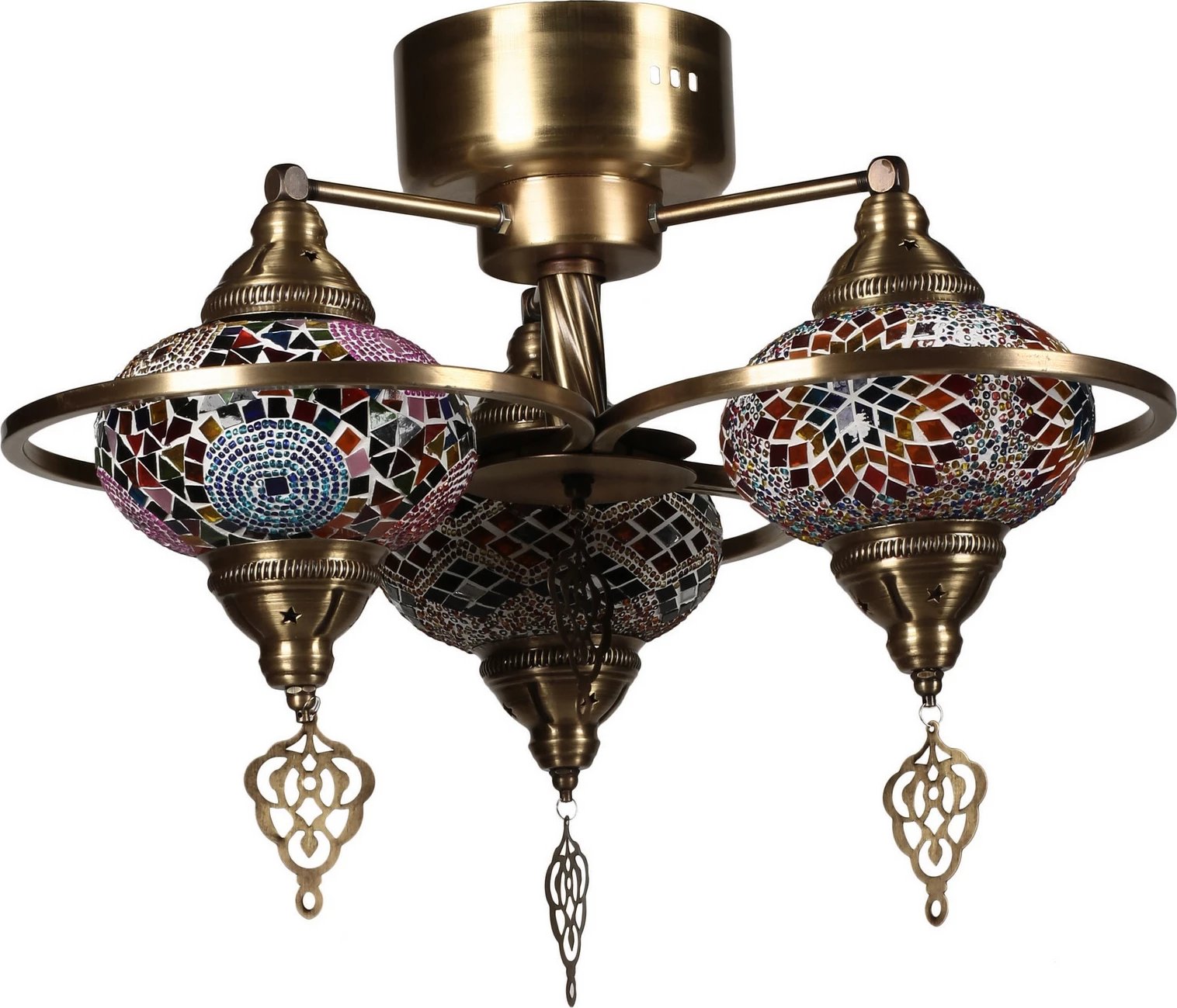 Llambadar Opviq, mozaik, 3 copa, shumëngjyrësh, Yeni Macellan 7788-3