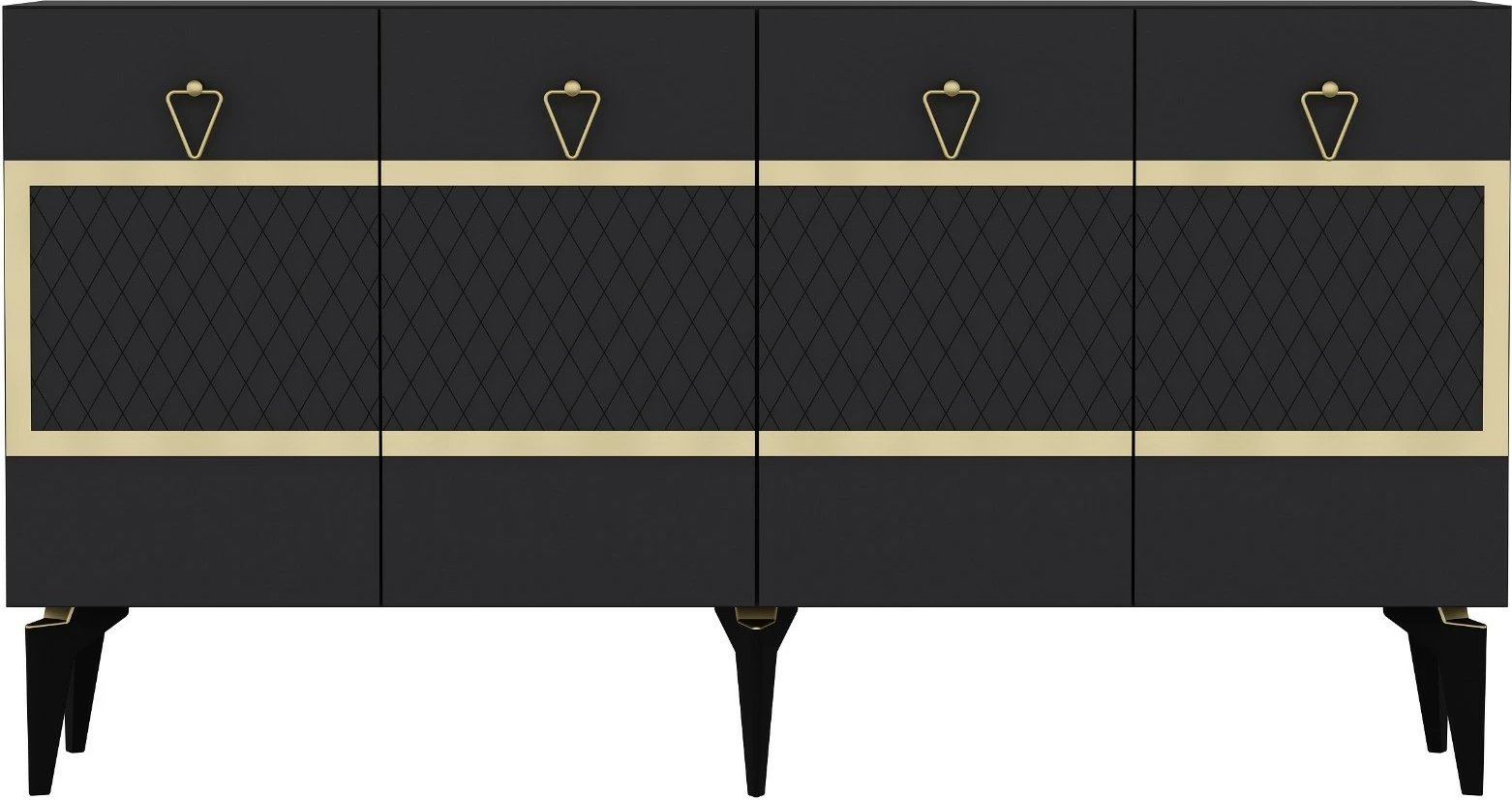 Konsolë Hanah Home, Ipek, anthracite dhe ari