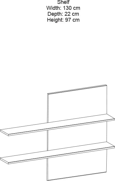 Njësi TV Salome LED wenge 200x41x190cm