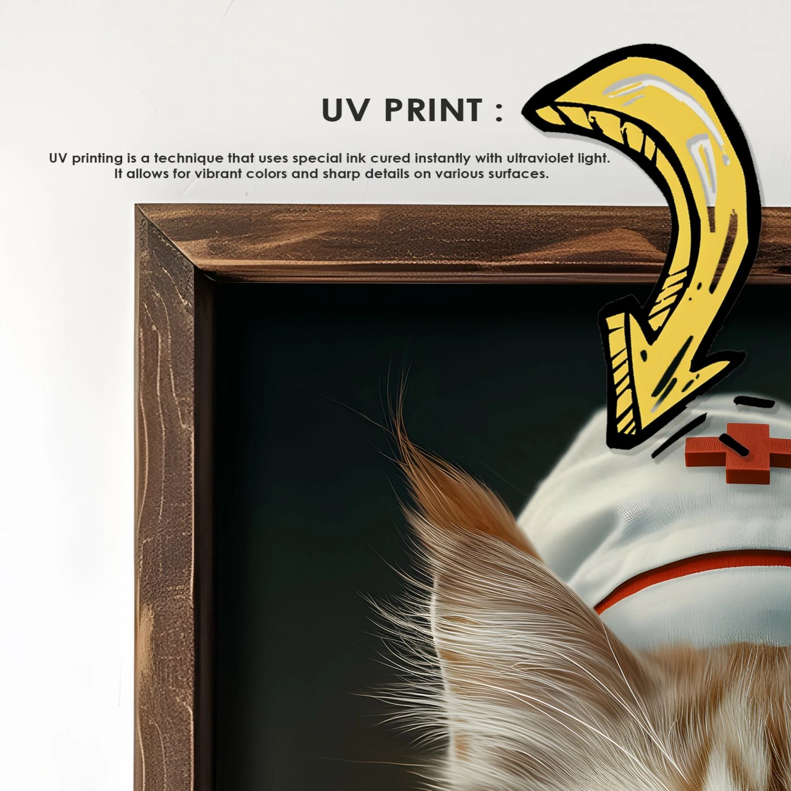 Pikturë dekorative me kornizë MDF, Wallity, GE039-L, shumëngjyrëshe, 35x47x3.5cm