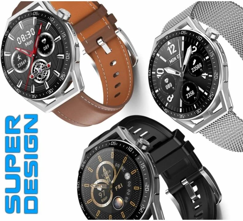 Smartwatch Rubicon unisex, e zezë