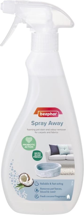 Sprej për njollat e kafshëve Beaphar Spray Away, 500 ml