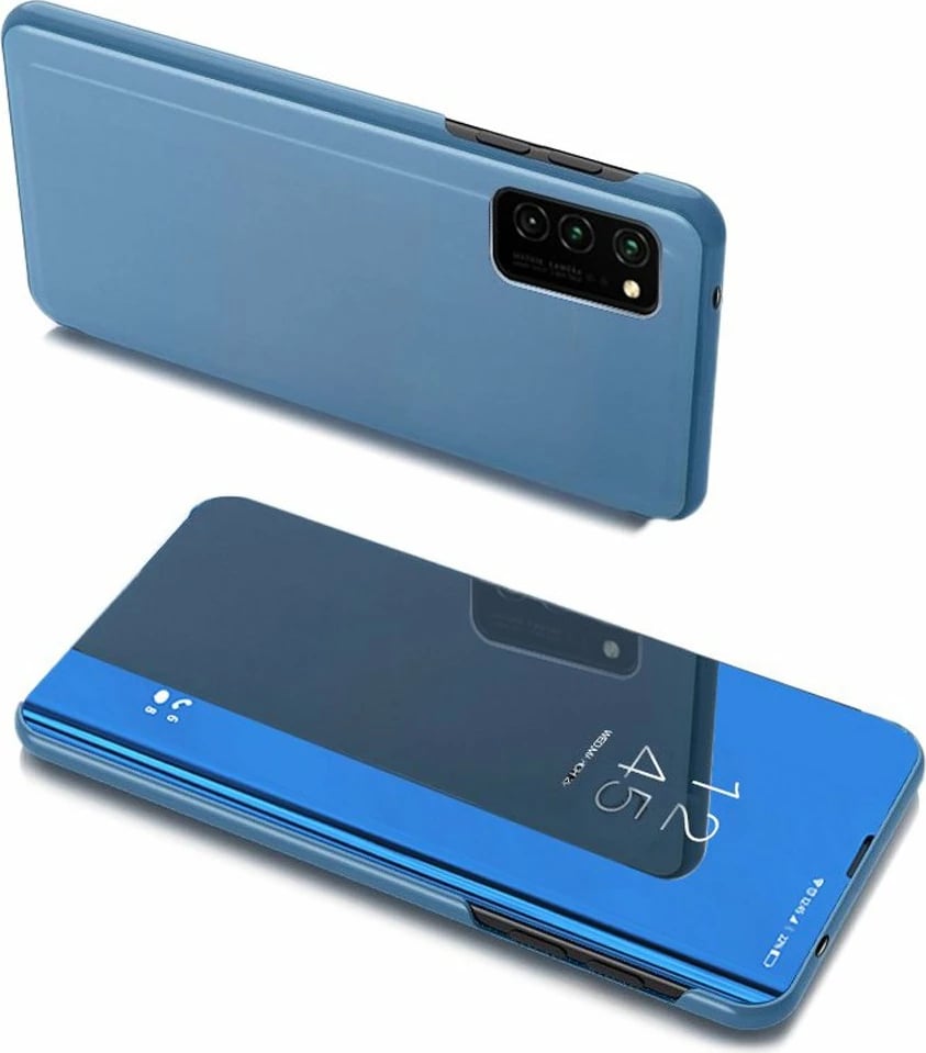Mbështjellës Hurtel Clear View Case flip cover për Samsung Galaxy A03s, kaltër