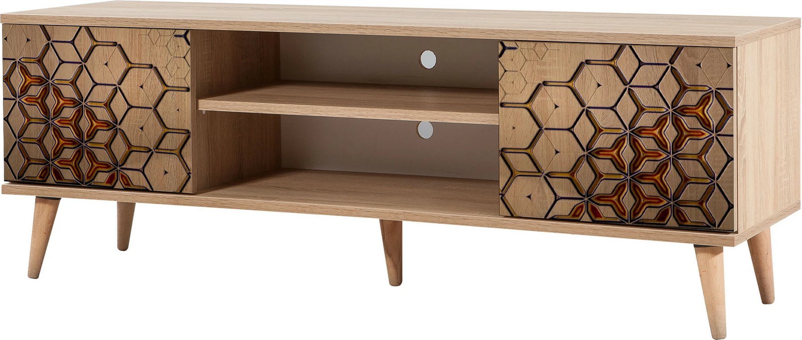 Komodë TV Hanah Home, Truva-720, ngjyrë lisi sonoma