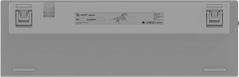 Tastierë mekanike Aqirys Agena, 65%, 68 taste, Gateron Red, RGB, wireless & me kabllo, e bardhë