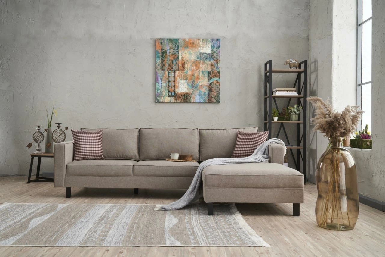 Këndare Atelier del Sofa, Kale Linen, e djathtë, krem