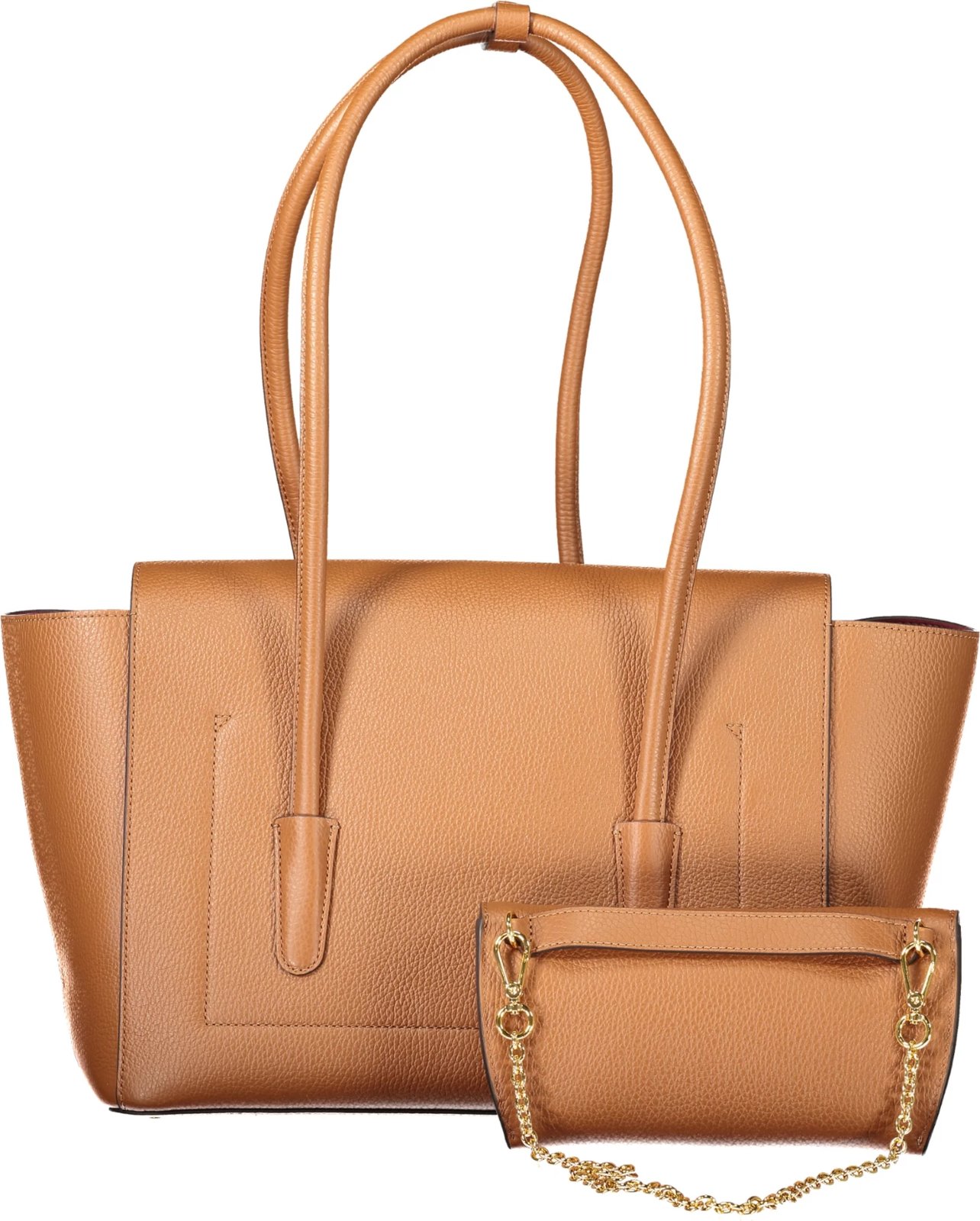 Çantë femra COCCINELLE Double Beat, kafe