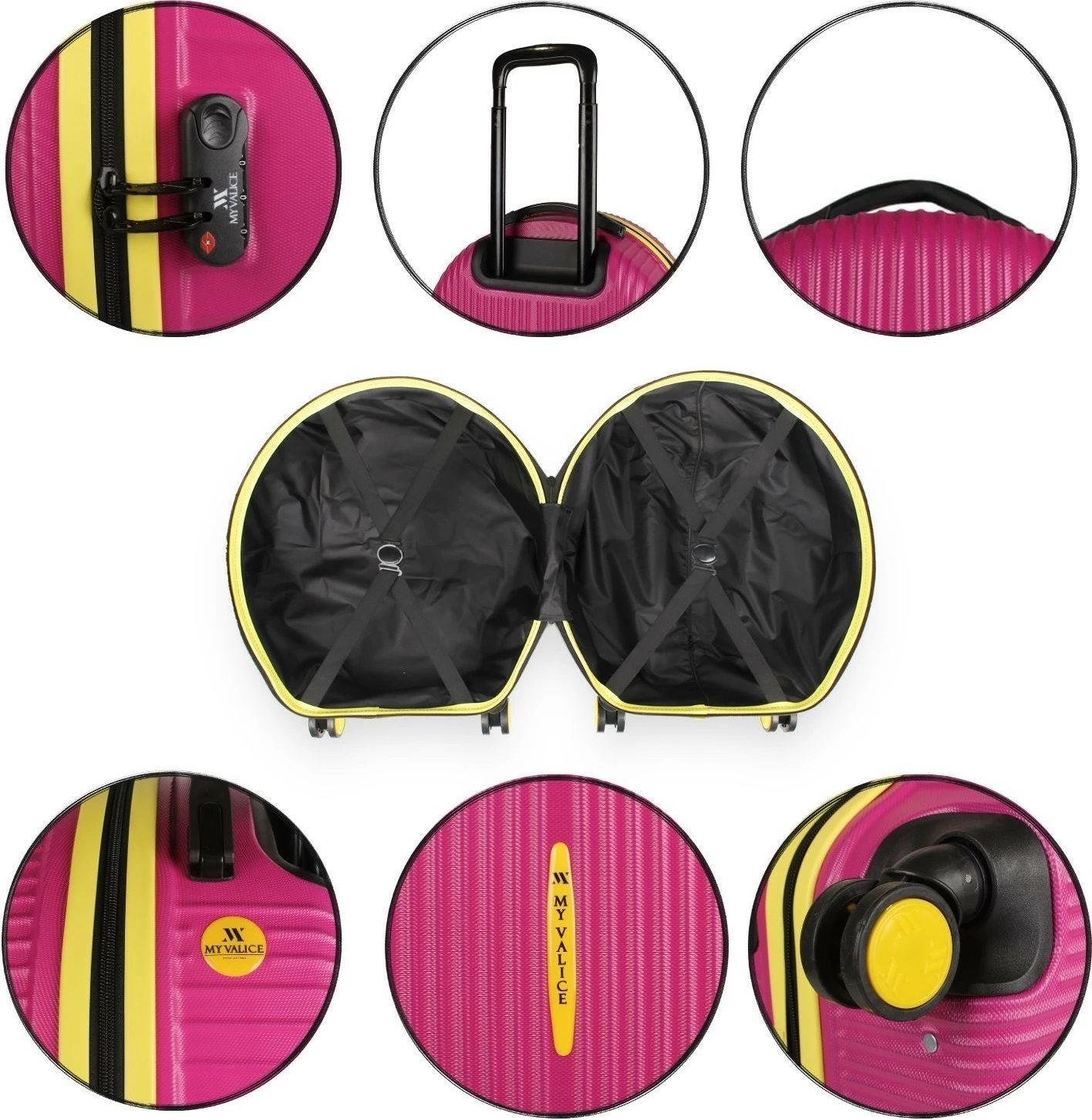Valixhe udhëtimi Zoozie Bags, ngjyrë fuchsia, 2385