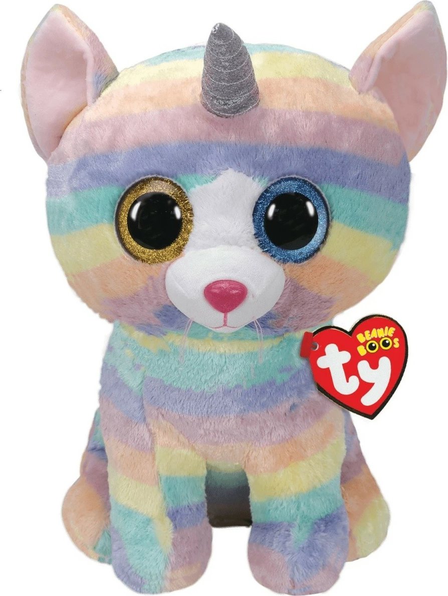 Lodër pelushi Meteor TY Beanie Boos Heather, 42 cm, shumëngjyrëshe