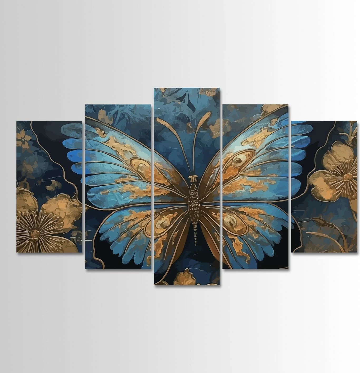 Pikturë dekorative MDF, 5 pjesë, Wallity, 5MDF4602_60100, 100x60cm