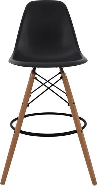 Karrige për bar Renata e zezë FH0173.02 47x50x108 cm, set prej 4 copë