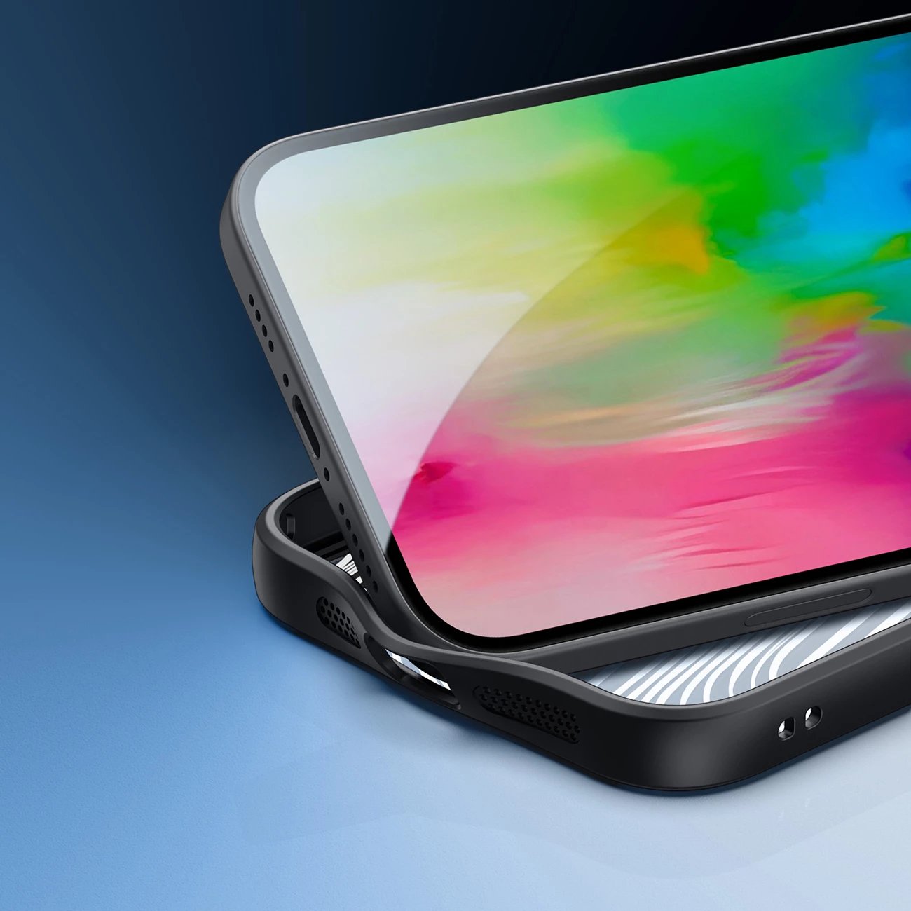 Mbështjellës Dux Ducis Aimo Mag për iPhone 16, MagSafe, i zi