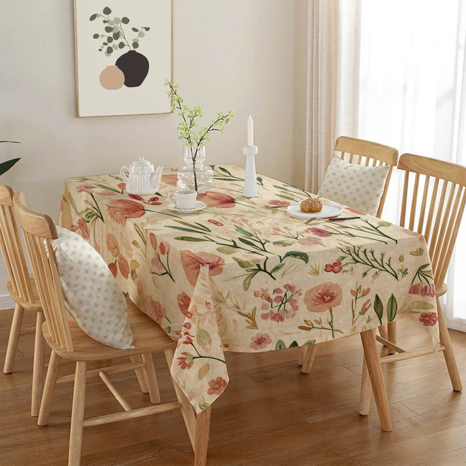 Mbulesë tavoline Hermia, shumëngjyrëshe, Asr-tblclt25-50, 140x140cm