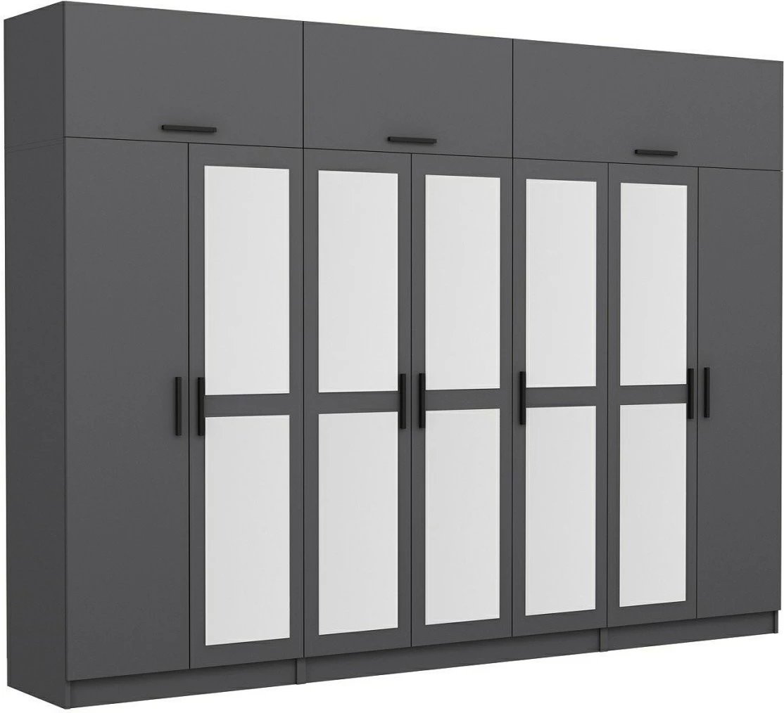 Dollap garderobe, ngjyrë antracit, Skye Decor, 5282