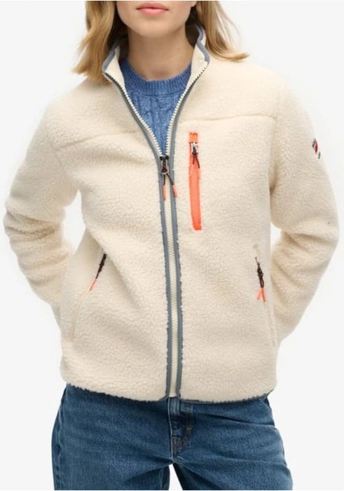 Jakne Superdry femra, e bardhë