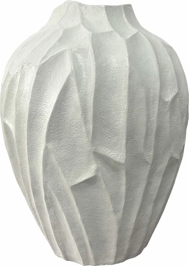 Vazo Spetel, polirezine, e bardhë, 42x41x53cm