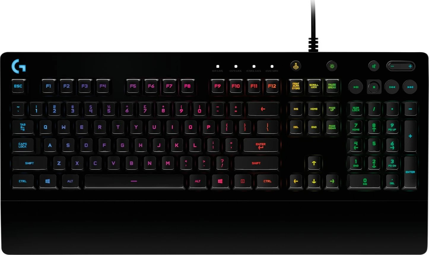 Tastierë gaming Logitech G213 Prodigy, Full-size, Wired, USB, Mekanike, RGB LED, E zezë