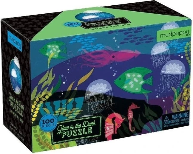 Lodra për fëmijë Mudpuppy Glowing In The Dark Under Water, 100 pjesë