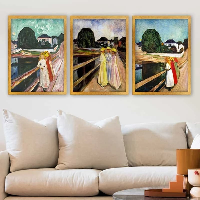 Pikturë dekorative me kornizë (3 copë), Wallity, 3AC_UN106518436_3545