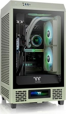 Panel LCD për kasë Thermaltake The Tower 200, Matcha Green