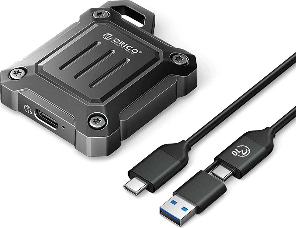 Kasë Orico XAM2 për SSD M.2 2230, USB-C 3.2, e përforcuar, e zezë