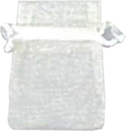 Qese organza NEXT 10x8cm, 100 copë, Ngjyrë Fildishi