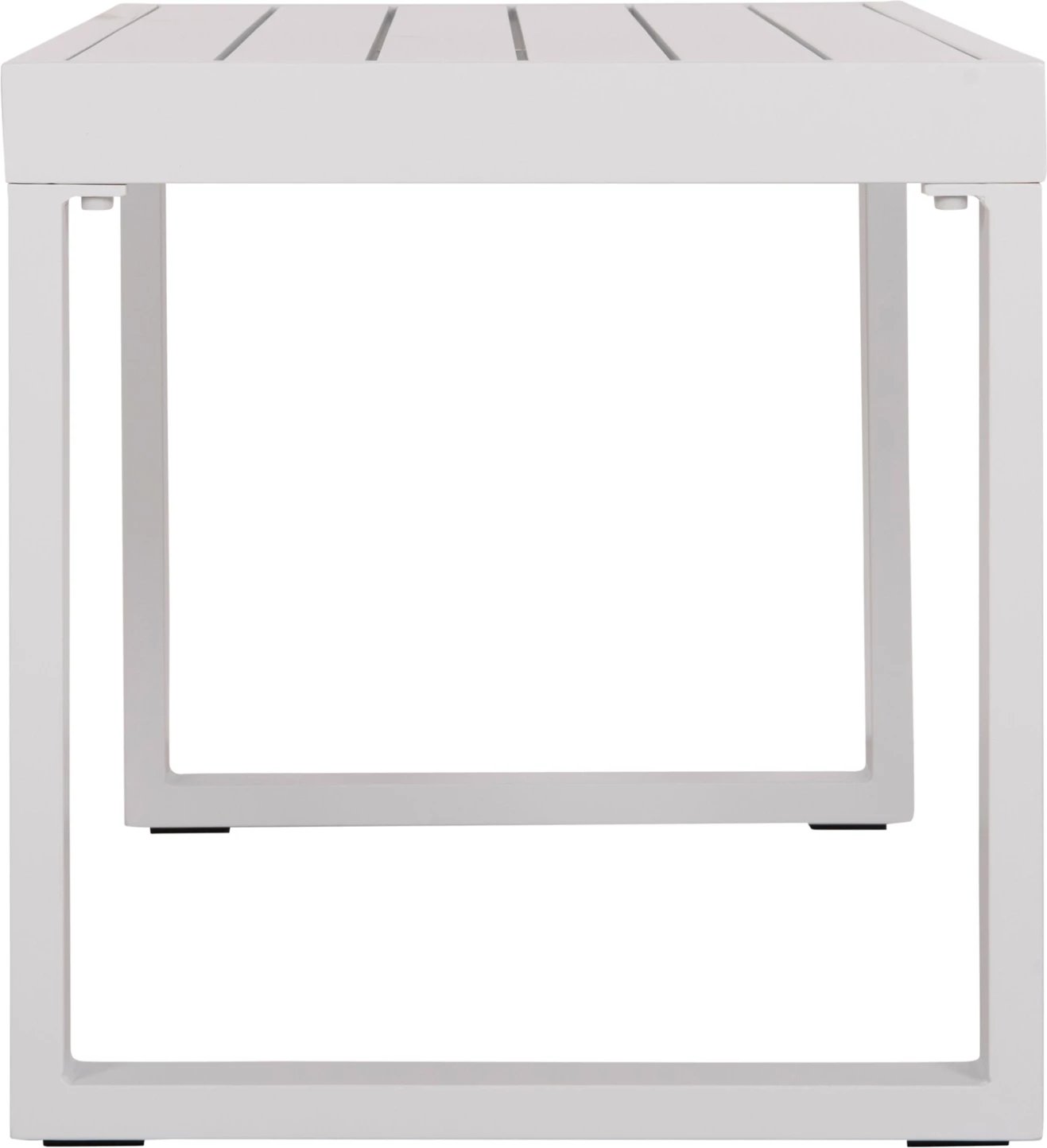 Tavolinë anësore për shezlong, alumini i bardhë, SENTRY FH6275.01, 87x43.5x45cm