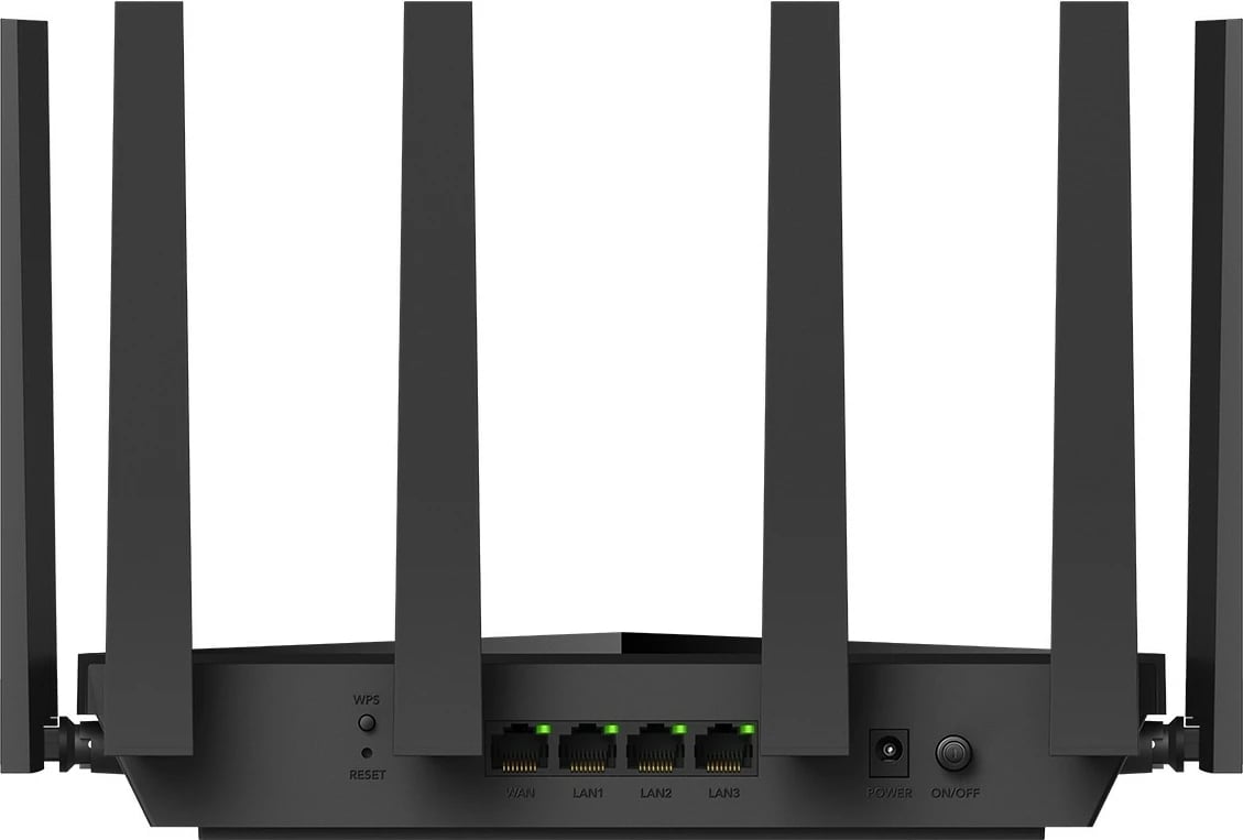 Router mesh Cudy BE11000, Wi-Fi 7, Tri-Band, 2.5G, 6 antena, e zezë