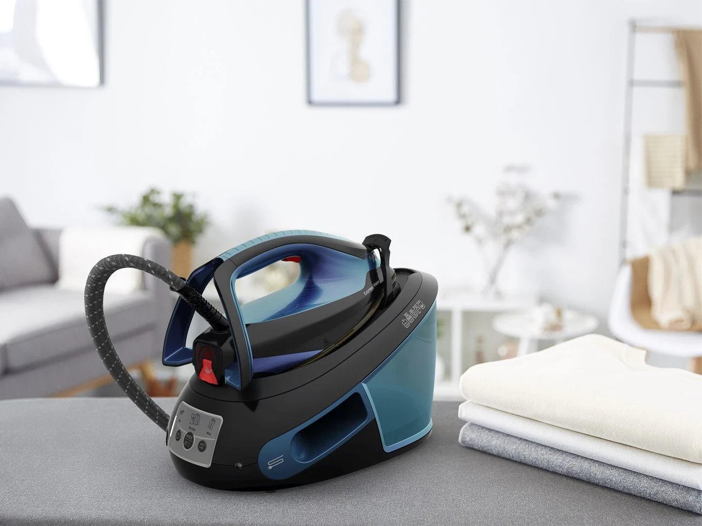 Hekur Tefal Express Vision SV8151, 2800 W, 1.8 L, Blu dhe Zi