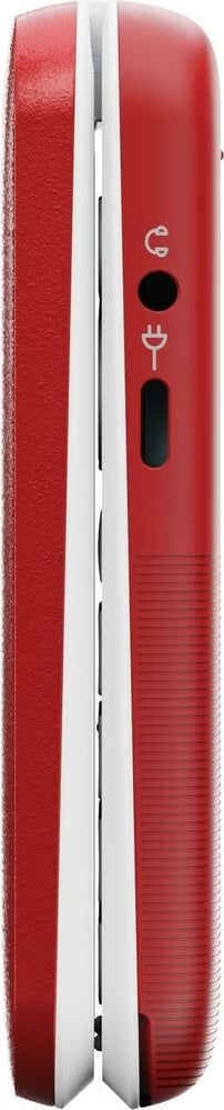 Celular Doro Leva L30, Clamshell, 2.8", 2 MP, 1150 mAh, Kuq, Bardhë