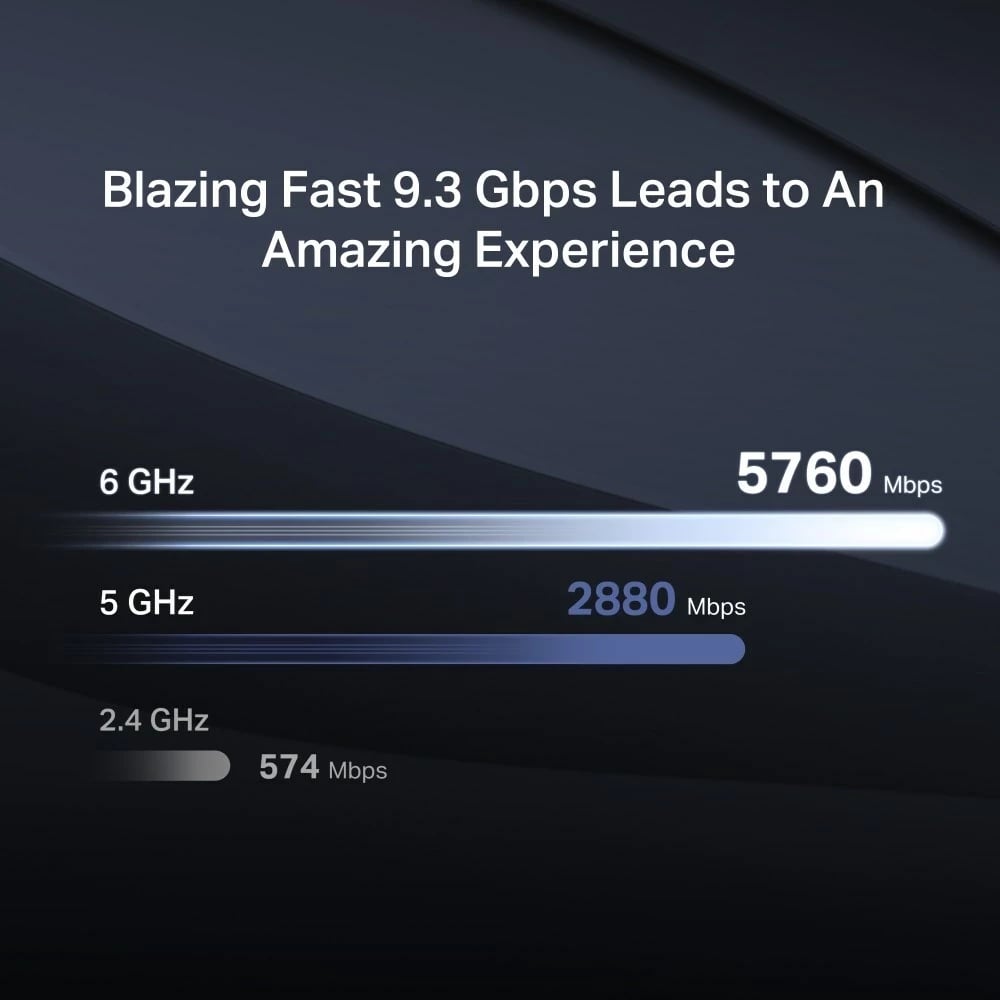 Router Mercusys BE9300 Tri-Band Wi-Fi 7, i zi