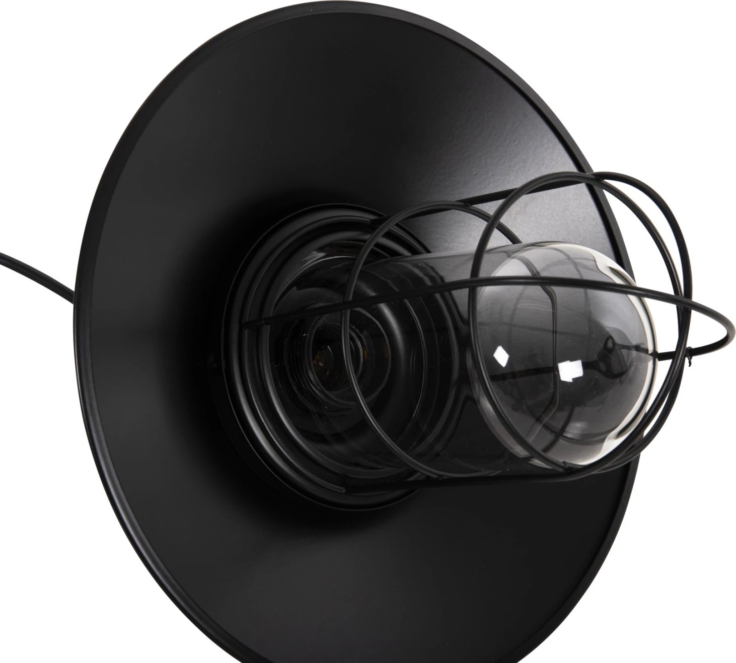 Llambë varëse tavani FH4119 metal-qelq, e zezë, Φ26x125H cm Llambë varëse tavani FH4119 metal-qelq, e zezë, Φ26x125H cm