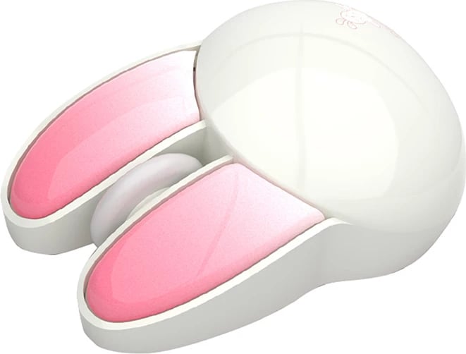 Maus wireless MOFII Rabbit M6DM, Bluetooth, 1200 DPI, i bardhë-rozë