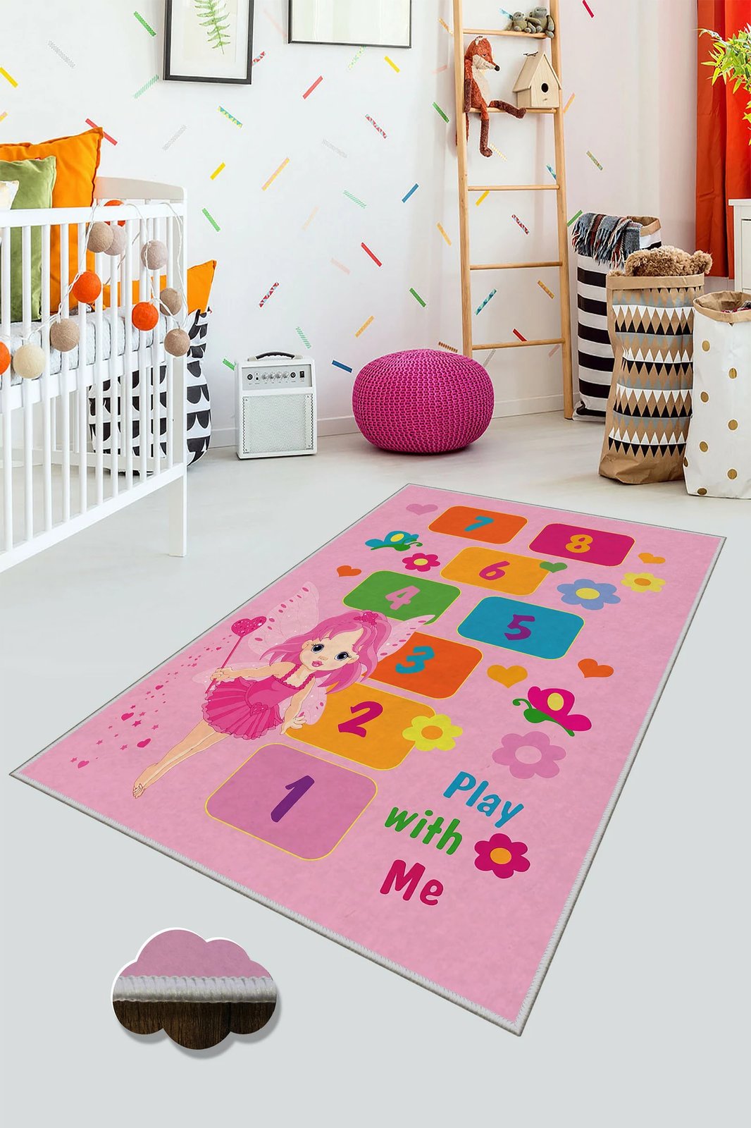 Qilim për fëmijë, shumëngjyrësh, 60x100cm, Conceptum Hypnose, WOOKECE050