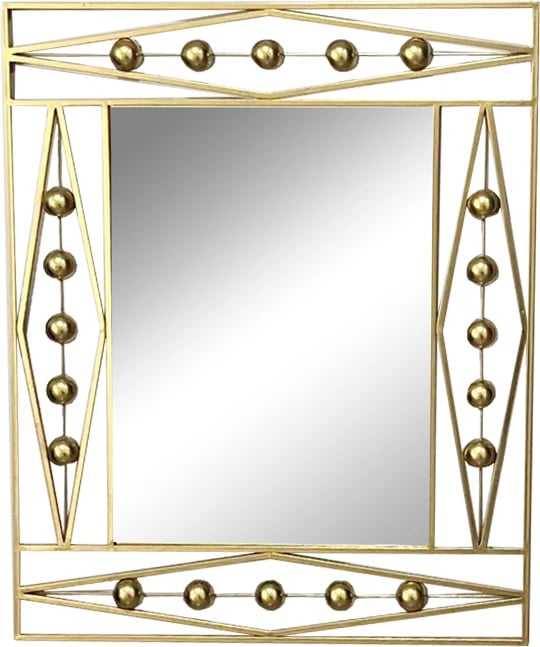 Pasqyrë Roteron Inart ngjyrë ari metalike 80x2x100cm