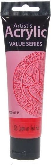 Ngjyrë akrilike PHOENIX 326 Cad red hue, tub 100ml