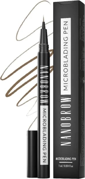 Penë për vetulla Nanobrow Microblading Pen unisex Warm Brown 1ml