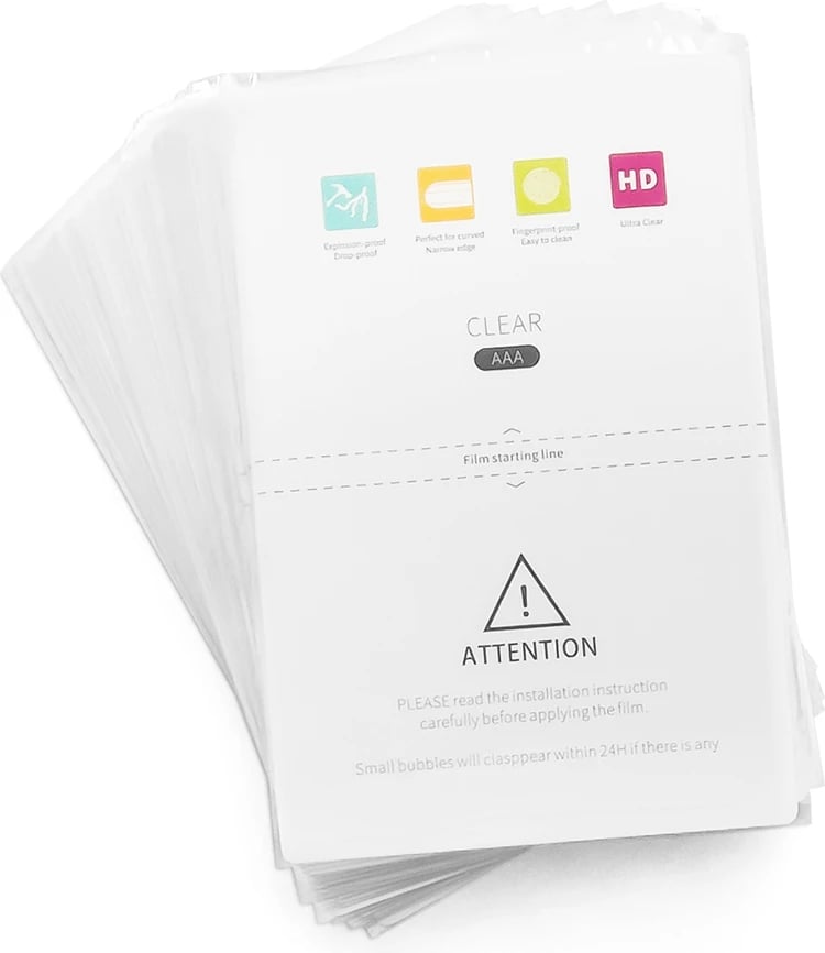 Mbrojtëse ekrani hidrogel Hurtel, 50 copë, 18x12cm, Transparente