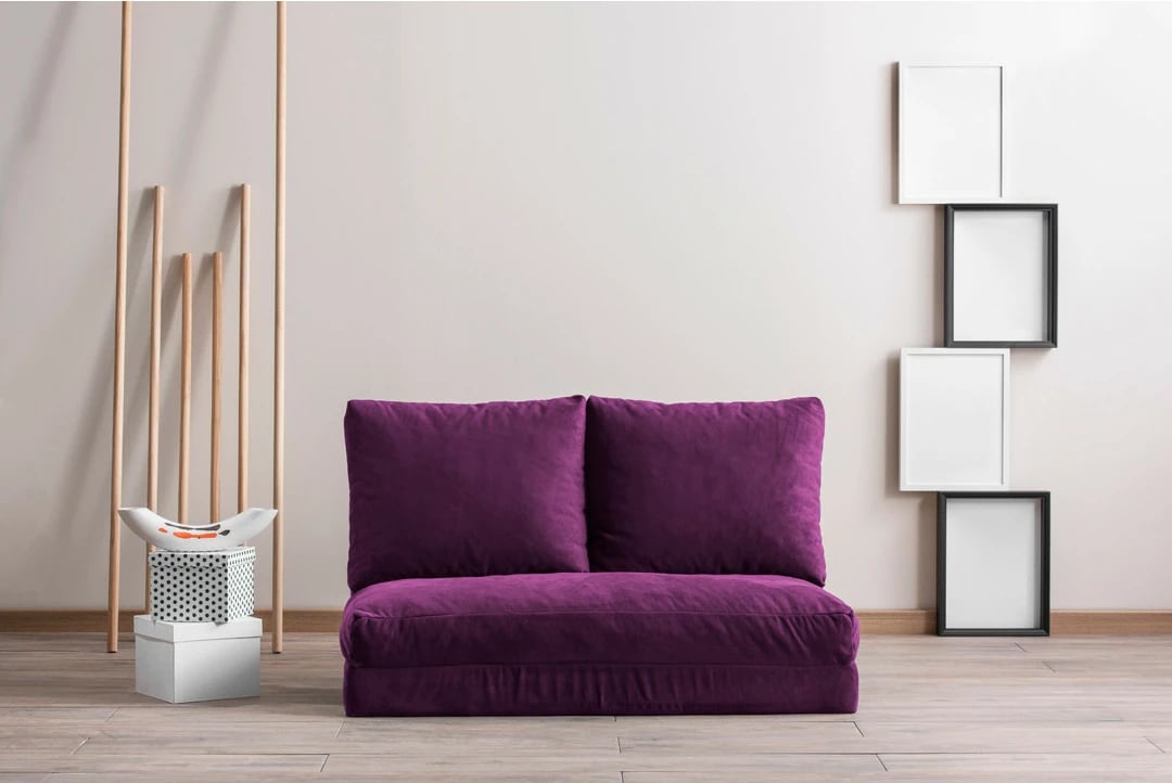Divan-krevat dy vendësh, ngjyrë vjollcë, Atelier del Sofa, Taida